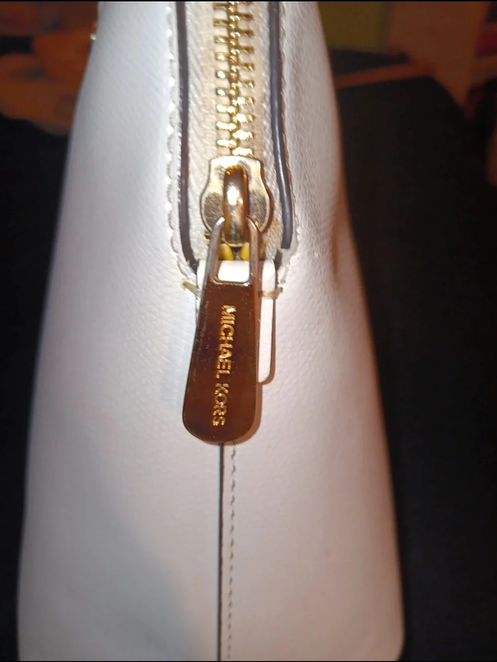 Michael KORS White Dome Satchel Handbag